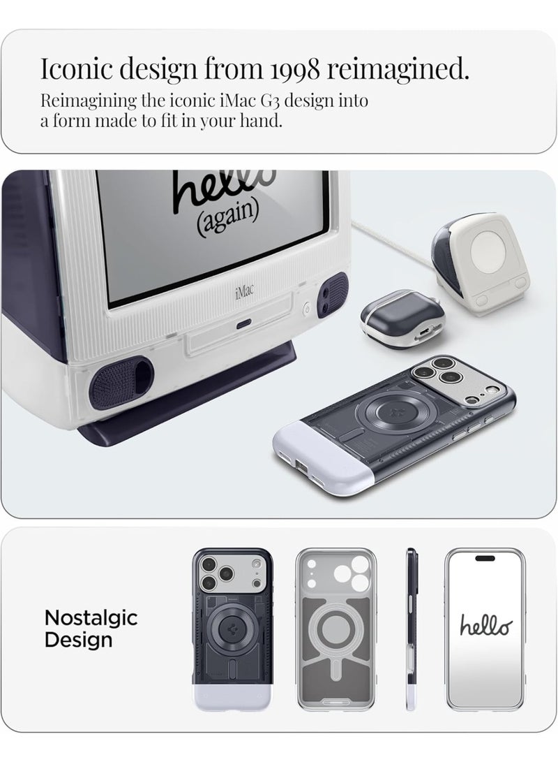 Spigen Classic C1 MagFit for iPhone 17 PRO Case Cover with MagSafe & Extreme Protection Tech - Graphite - Image 3