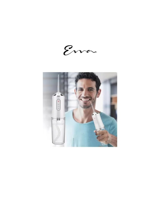 Evva Cordless Water Flosser for Teeth – Portable Rechargeable Oral Irrigator with 4 Jet Tips, 3 Pressure Modes, Waterproof Design for Travel & Home Dental Care - Image 1