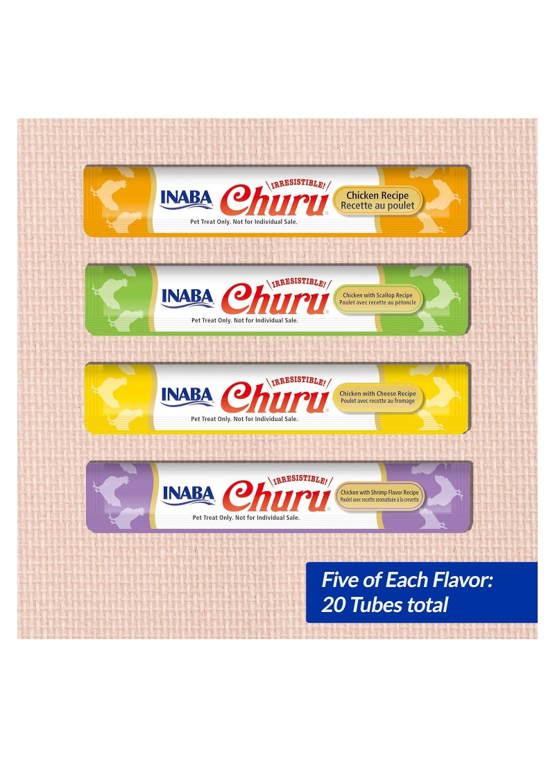 INABA Churu Chicken Varieties Creamy Cat Treats 14g x 20 Tubes - Image 2