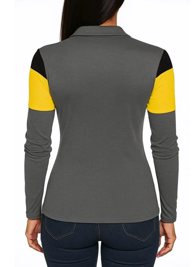 بوز شال مفتوح بألوان متدرجة