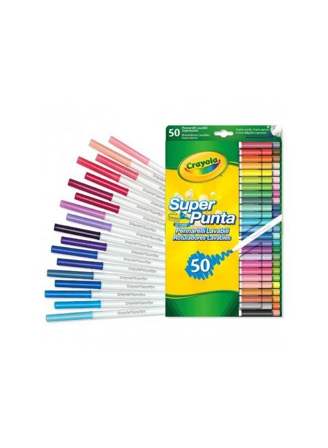 Crayola Super Tips Markers, Washable Markers, Gift, 50 Count-2 Pack - Image 4