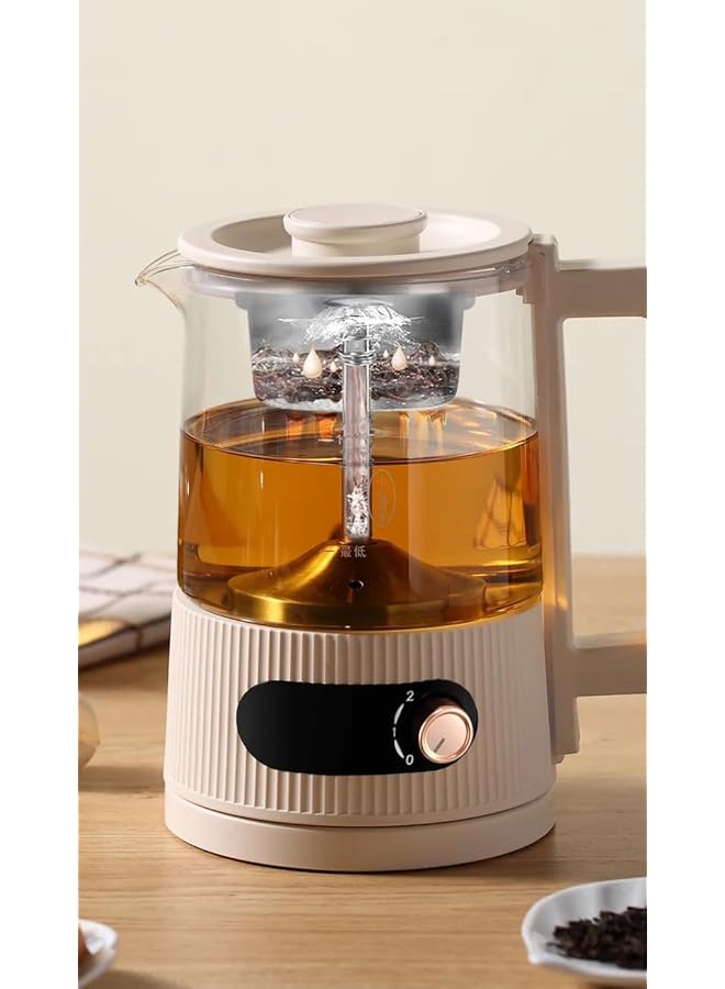 erorex Small Electric Kettle Steam Spray Tea Maker Glass Kettle With Filter Tea Infuser 1.2L Water Tea Kettle For Home And Office Xbl 018B - Image 3