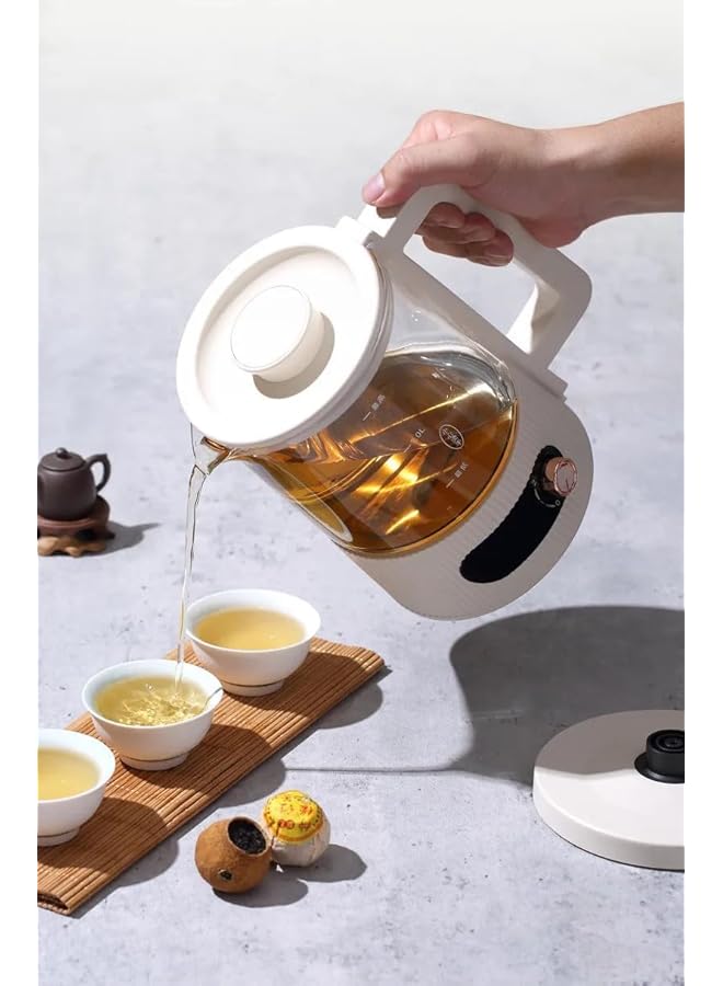 erorex Small Electric Kettle Steam Spray Tea Maker Glass Kettle With Filter Tea Infuser 1.2L Water Tea Kettle For Home And Office Xbl 018B - Image 4