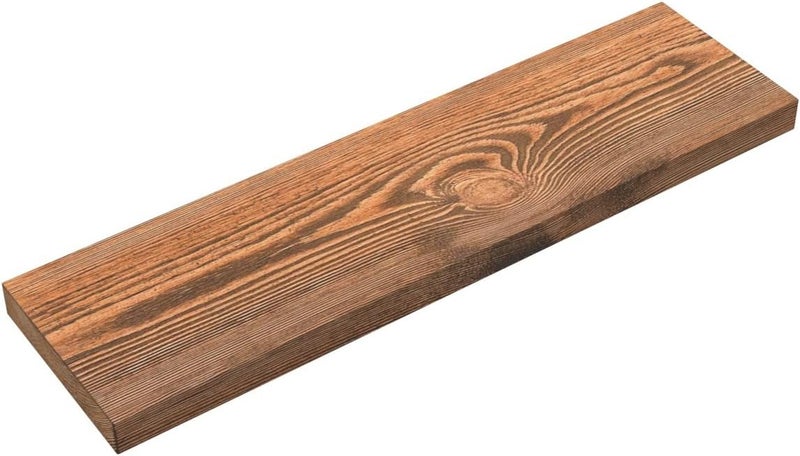 BAOBAB WORKSHOP Wood Floating Shelves Set of 2 - Rustic Shelf 24 inch - Floating Shelf for Wall Mounted - Wide Wooden Wall Shelves for Living Room Bedroom Kitchen Bathroom - Dark Walnut - 24W x 6.7D - Image 5