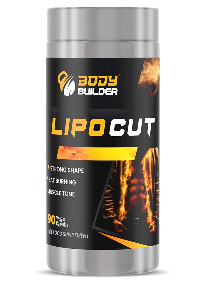 Body Builder Lipo Cut Fat Burning,90 Veggie Capsules 