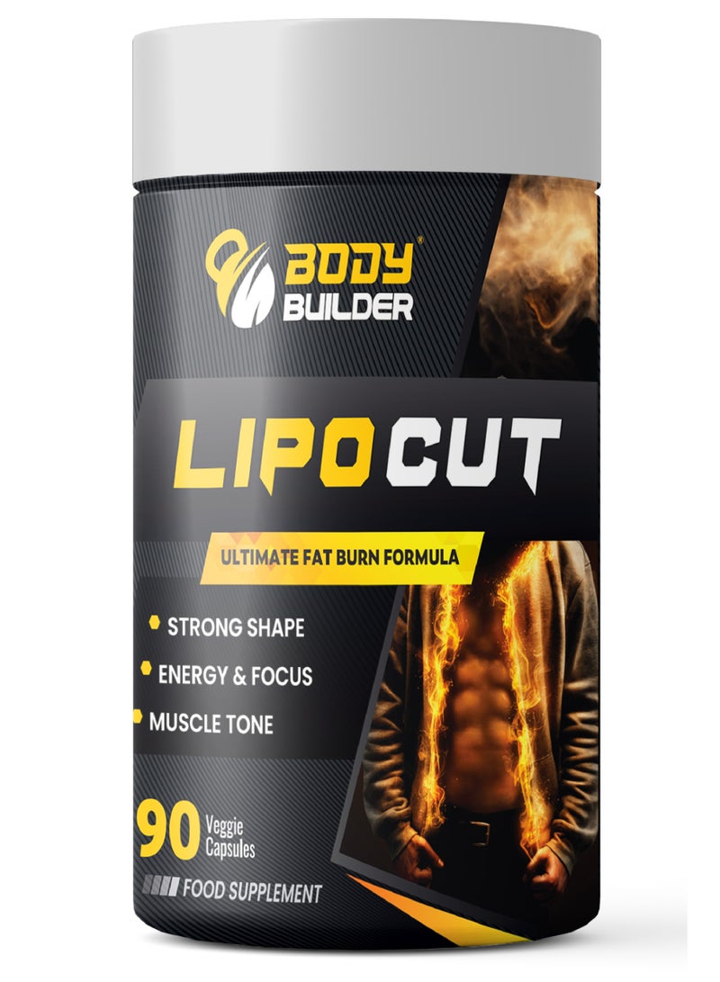 بودي بيلدر ليبو كات لحرق الدهون، 90 كبسولة نباتية - Image 4