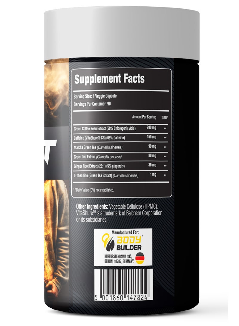 بودي بيلدر ليبو كات لحرق الدهون، 90 كبسولة نباتية - Image 2