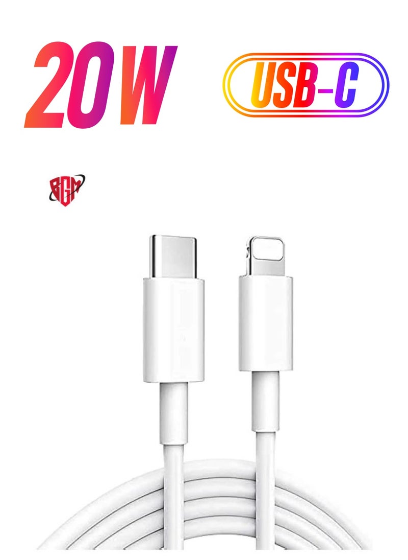 BGM - 20W Fast Charging Compaible For iphone 12 mini/12/12 Pro/13/13 pro/13 promax/13mini,Type C to Lightning Cable[MFi Certified] USB C to Apple PD Cable Fast Charger, iPad, Macbook - Image 1
