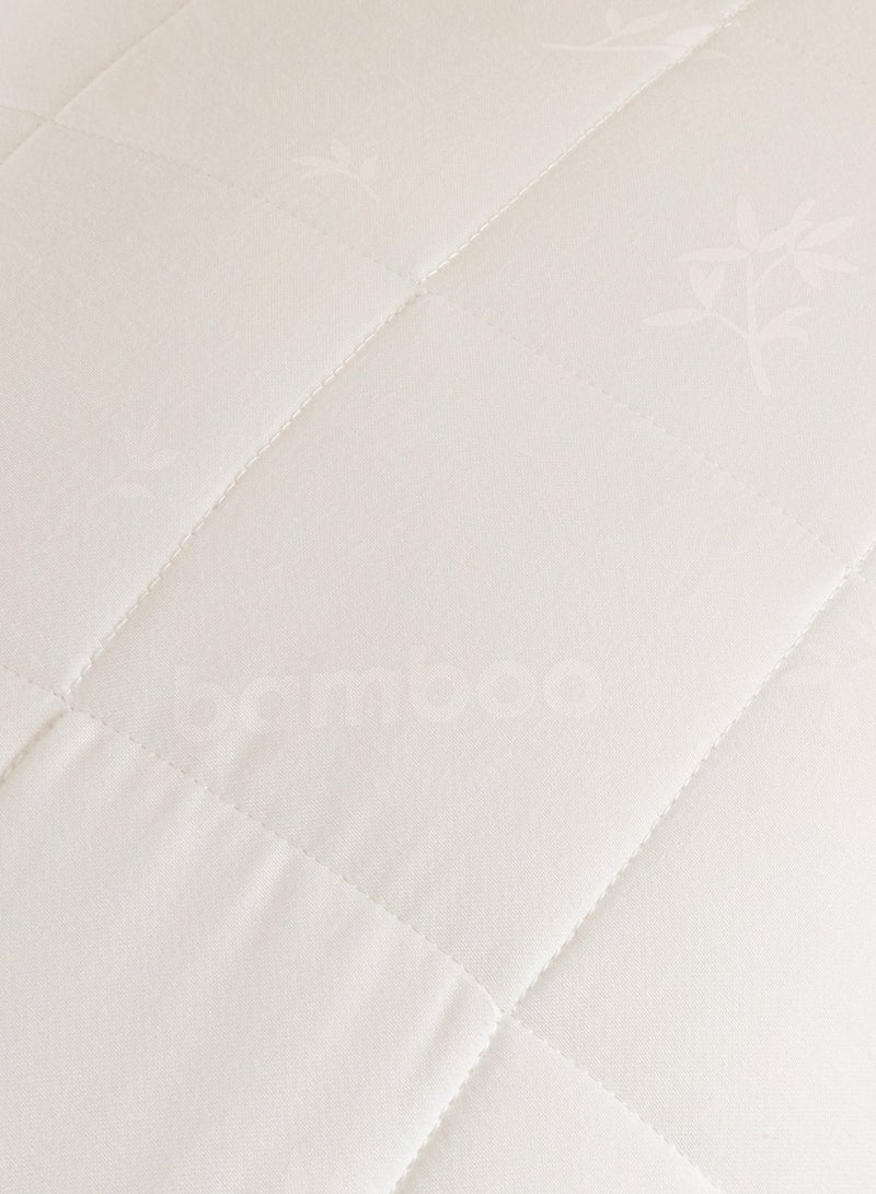 Chakra وسادة بامبو طبيعية 50x70 سم بيضاء - Image 5