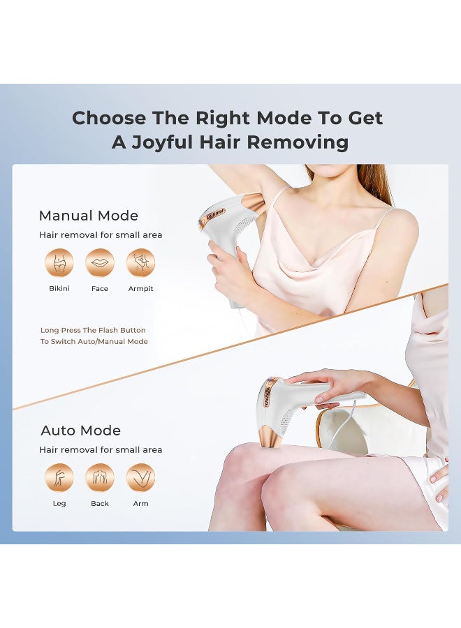 لوبكس جهاز إزالة الشعر بالليزر بقوة 21 جول للساقين والبيكيني من لوبيكس، جهاز 3 في 1 لإزالة الشعر بالنبض الضوئي HR/SC/RA اي بي ال، 9 مستويات طاقة، 999,900 ومضة، جهاز إزالة الشعر بالليزر للنساء والرجال - Image 4