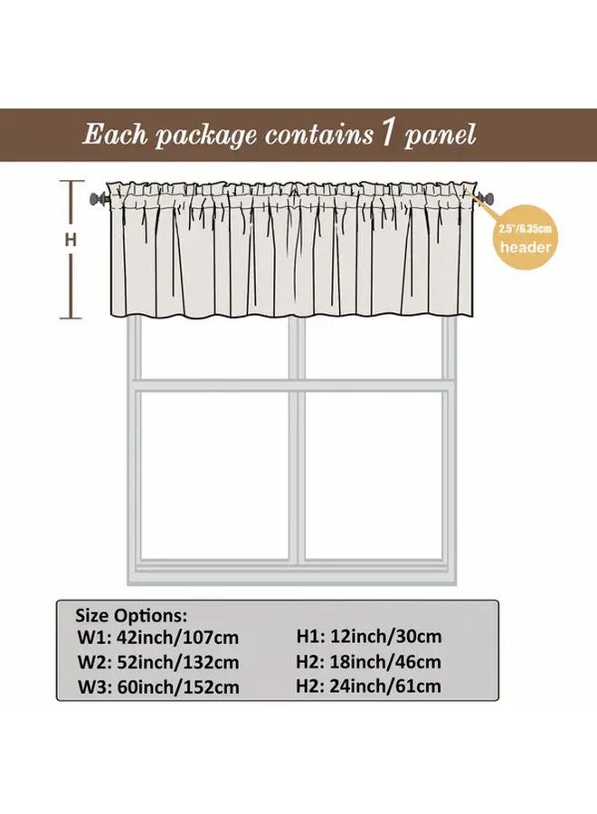 Gray Rustic Polka Dot Sheer Curtain Light Filtering Rod Pocket 52W x 24L Polyester - Image 4