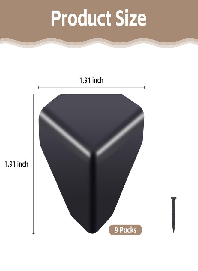 KishYa 9 Pcs Cornhole Corner Protectors, Cornhole Edge Protector Suitable for Between 4 x 2 or 3 x 2 ft Game Boards Corner Cushions to Prevent Cornhole Boards Damage, 1.96 x 1.96 x 1.96 in - Image 2