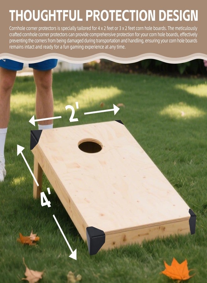 KishYa 9 Pcs Cornhole Corner Protectors, Cornhole Edge Protector Suitable for Between 4 x 2 or 3 x 2 ft Game Boards Corner Cushions to Prevent Cornhole Boards Damage, 1.96 x 1.96 x 1.96 in - Image 5