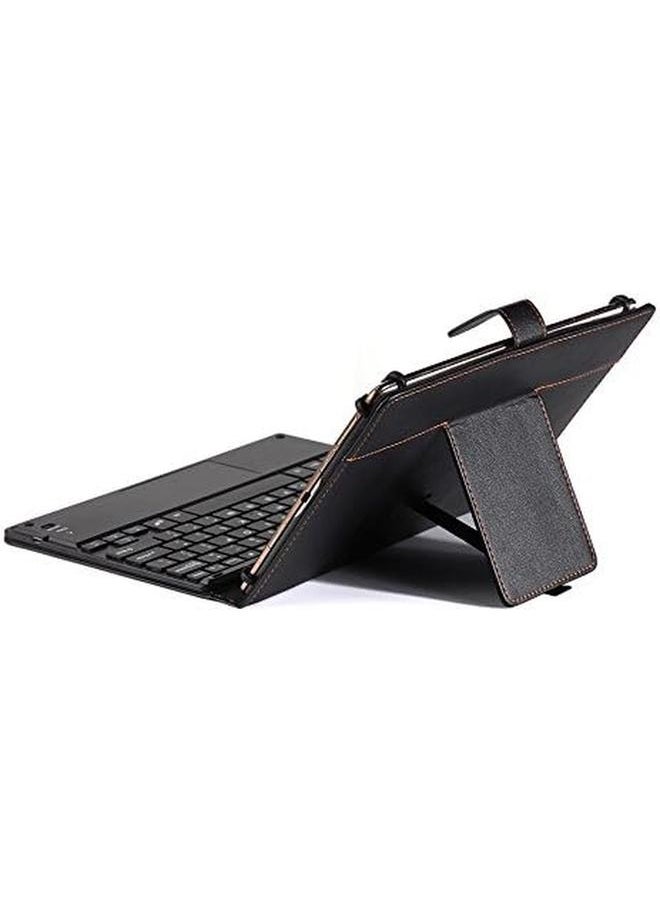 erorex - Keyboard Case For Lenovo Tab M10 10.1 Inch Universal 10'' Tablet Keyboard Folio Case Synthetic Leather Cover With Bluetooth Keyboard Touchpad Mouse For Lenovo Tab M10 10.1 Inch - Image 1