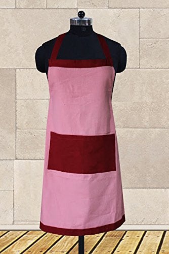 Dekor World Premium Cotton Colour Bonanza Free Size Kitchen Apron (Pack of 1) 50x70cm for Unisex - Image 3