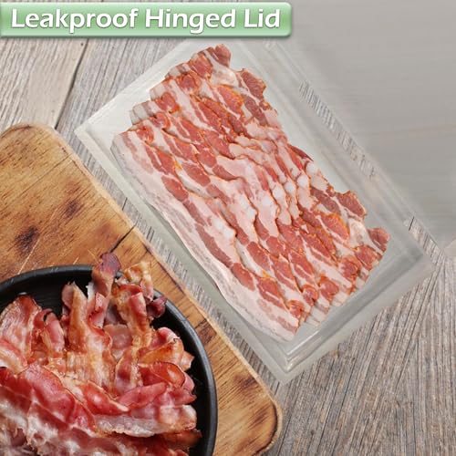 Home-X Bacon Saver - Plastic Airtight Bacon Container - BPA-Free, Dishwasher Safe, Leak-proof Bacon Storage Container for Fridge - Easy to Use Bacon Keeper for Home or Travel - Image 5