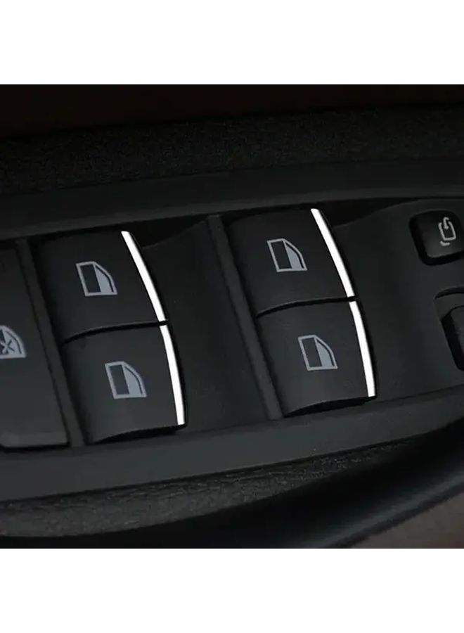 7 Pcs Car Window Lift Control Button Sequin Stickers Interior Decorative Film Accessories For BMW 1 2 3 4 Series X1 X2 X3 F20 F22 F30 F31 F34 F32 F10 F11 F01 F02 F48 - Image 5