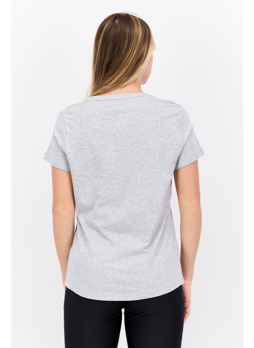 PUMA Women Sportswear Fit Training T Shirt, Grey  - Image 2