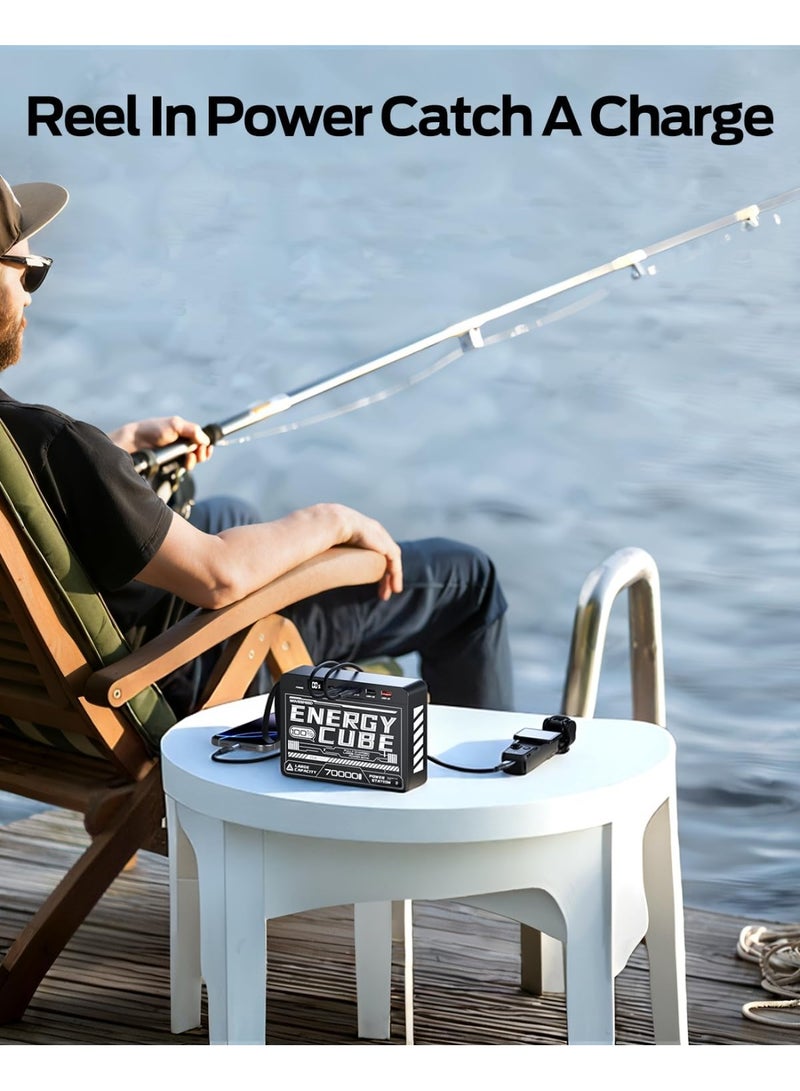 MOVESPEED MOVE SPEED 70000mAh Power Bank, 35W PD 3.0 Fast Charging Portable Charger, 4 Outputs 2 Inputs High Capacity USB C Battery Pack with LED Display for Phone Tablet Outdoor Camping Office - Image 4