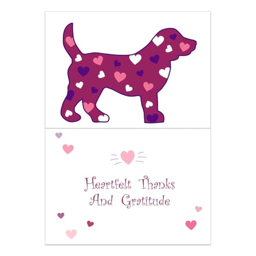 Dog Speak Thank You Card – "Heartfelt Thanks and Gratitude" – Appreciation Card for Dog Sitters & Pet Caregivers - Image 2