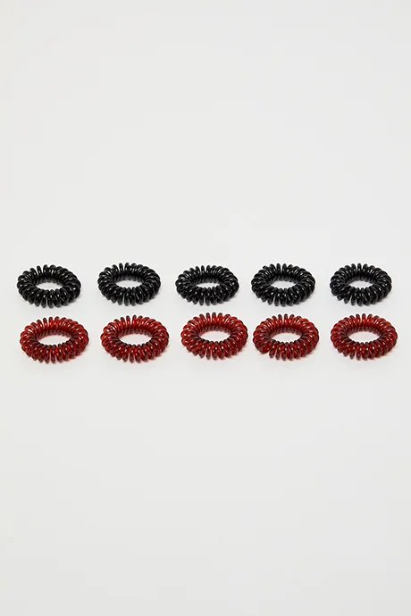 R&b 10 Pack Spiral Ponytail Hairbands