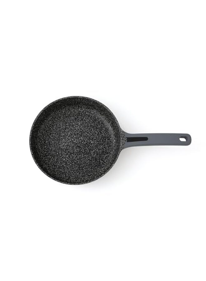 Julia Elite Edge Frypan 24cm - Grey - Black Granite Non-Stick - Induction Ready - Image 1