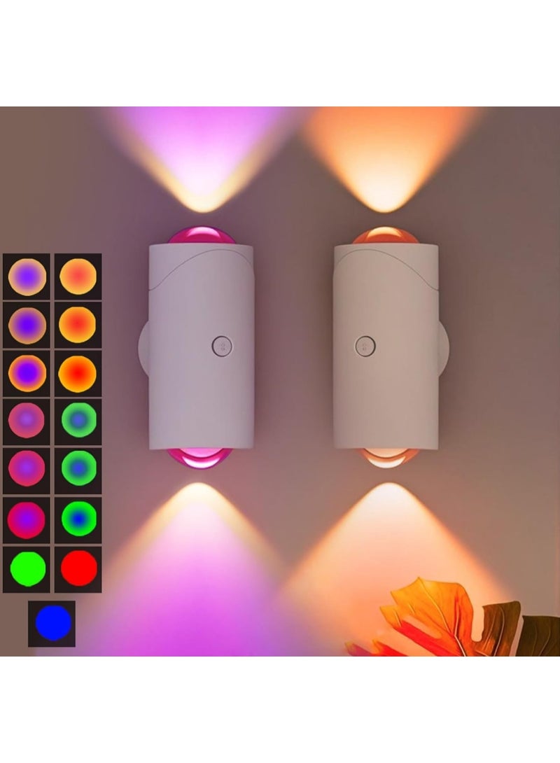 RGB Gradient Ambient Night Light – smart human motion sensor, magnetic charging, color-changing wall lamp for home decor (single unit) - Image 2