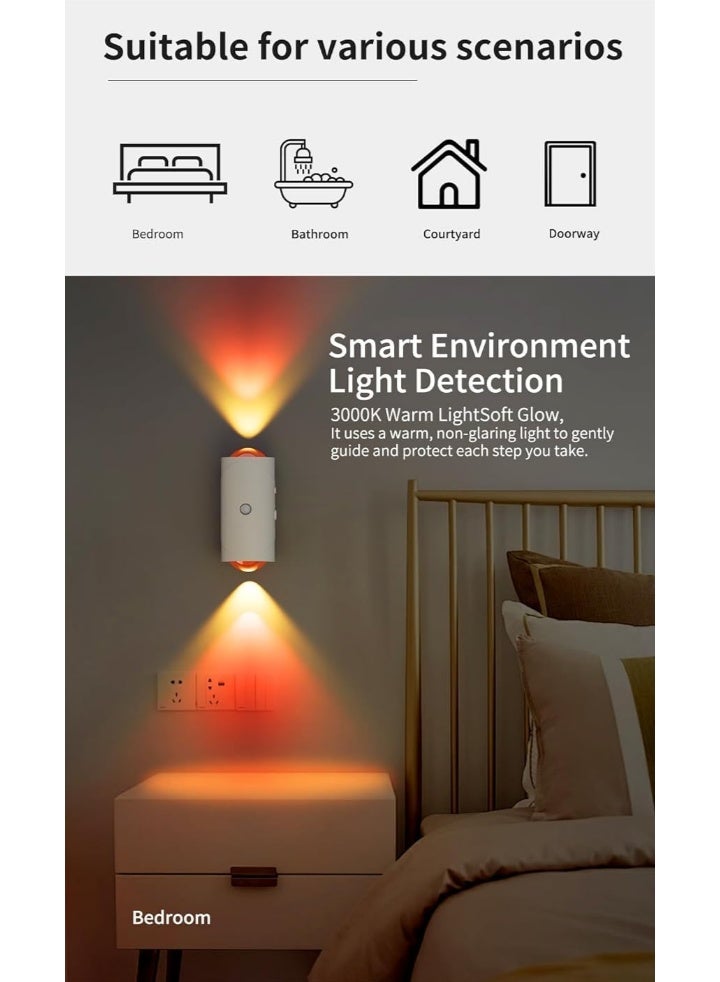 RGB Gradient Ambient Night Light – smart human motion sensor, magnetic charging, color-changing wall lamp for home decor (single unit) - Image 5