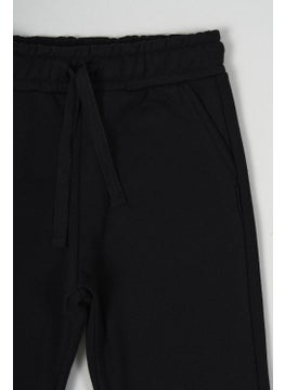 mmetalic Black-Anthracite Thick Cotton Elastic Waist Side Pocket 2-Pack Boy's Tracksuit Bottoms  - Image 4