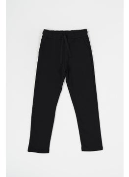 mmetalic Black-Anthracite Thick Cotton Elastic Waist Side Pocket 2-Pack Boy's Tracksuit Bottoms  - Image 3