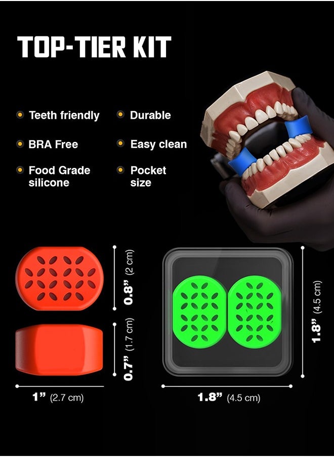 Generic Jaw Exerciser, Powerful Jaw Trainer, Define Your Jawline, Slim and Tone Your Face, 3 Different Resistance Levels, Double Chin Reducer Eliminator, Look Younger, Silicone material is safer(6 Pcs)  - Image 4