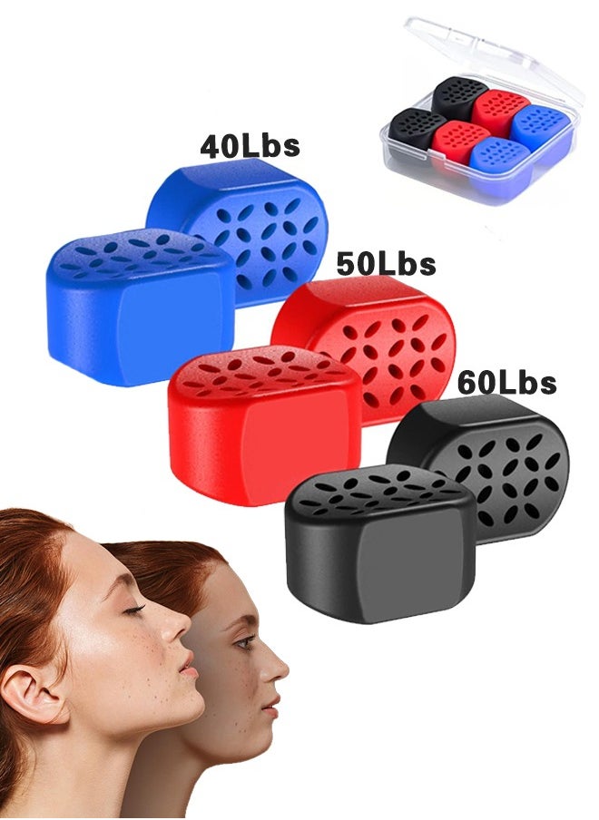 Generic Jaw Exerciser, Powerful Jaw Trainer, Define Your Jawline, Slim and Tone Your Face, 3 Different Resistance Levels, Double Chin Reducer Eliminator, Look Younger, Silicone material is safer(6 Pcs)  - Image 1