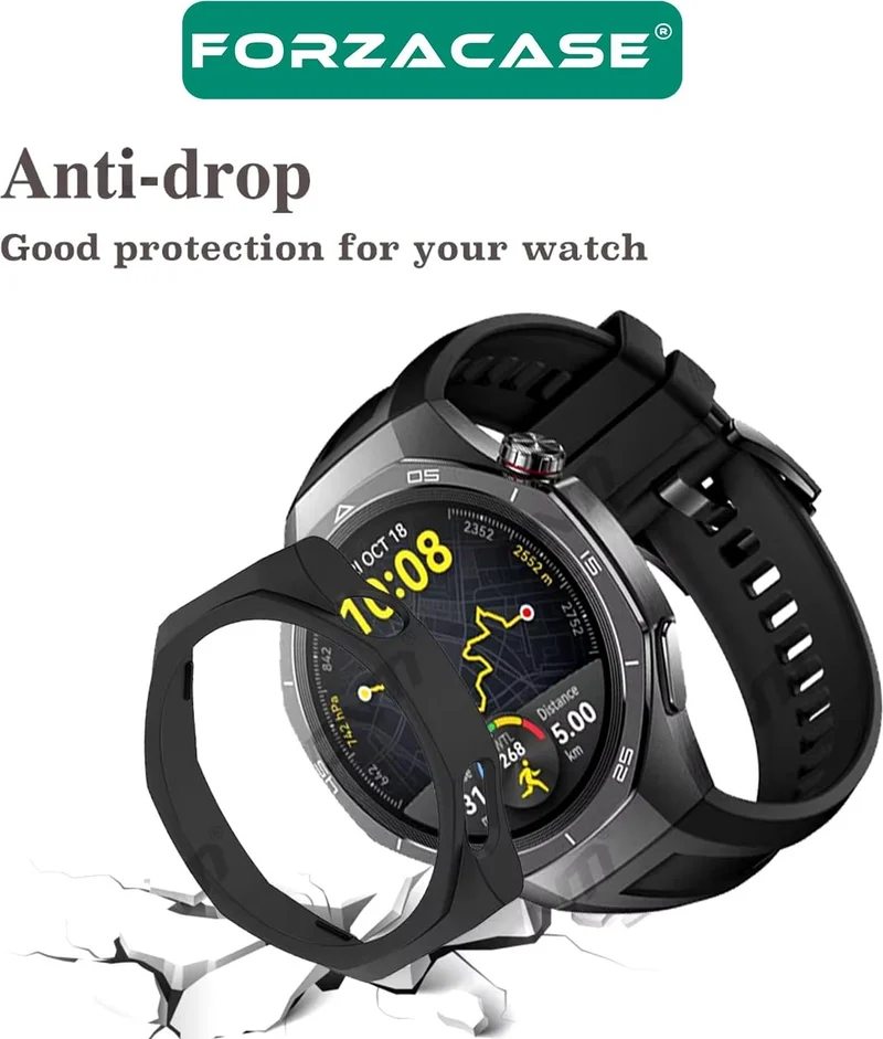 Forzacase Huawei Watch GT5 Pro 46MM Compatible Front Cover Screen Protection Silicone Case - FC010