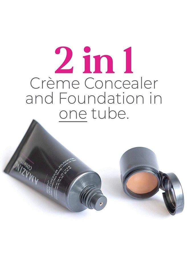 AmazingCosmetics كريم خافي العيوب والأساس بلون بيج متوسط - Image 5