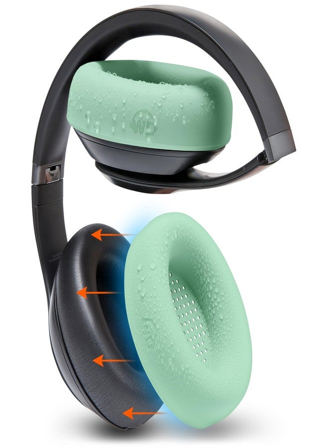 WC SweatZ Studio Pro - Patented Protective Silicone Earpad Covers for Beats Studio Pro Made by Wicked Cushions | Sweatproof & Easily Washable | Green - Image 1