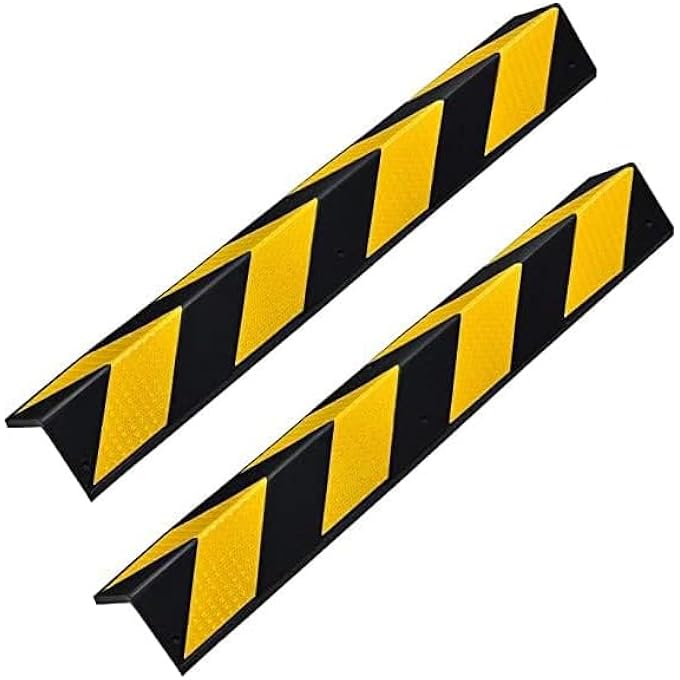 ريحني واقي جدار الزوايا خطوط أمان عاكسة بالأسود والأصفر مصدام الزاوية - Image 3