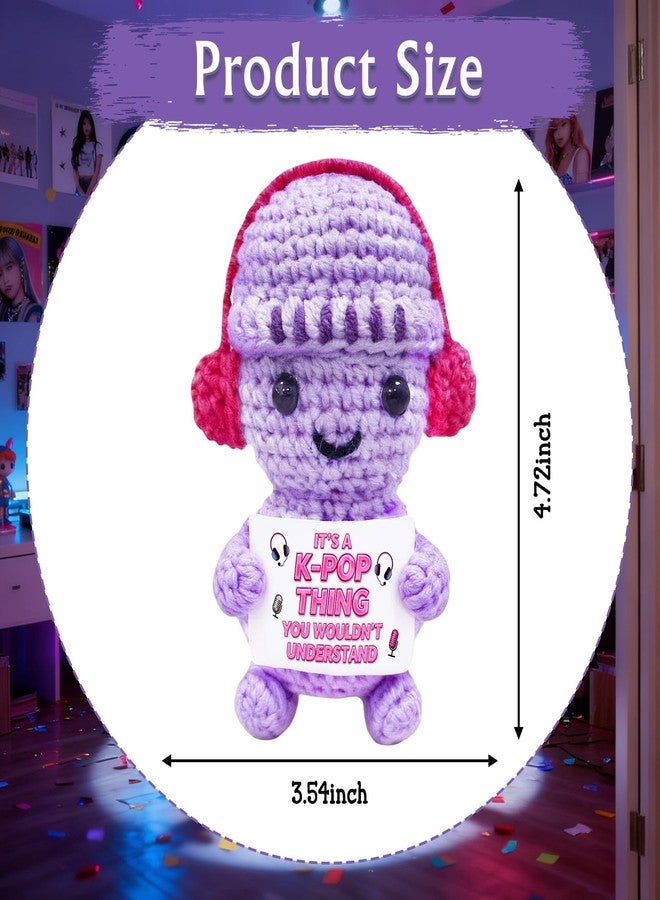 TI-EDC Kpop Gifts for Women, K-Pop Merchandise, Korean Drama Gift Idea – Handmade Crochet Figurine, Positive Collectible for Adult Kpop Fans and Music Lovers, Valentine's Day Present for Her - Image 2