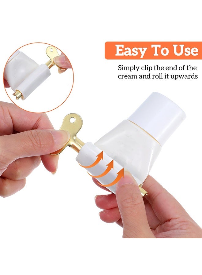 4 Pcs Durable Stainless Steel Metal Tube Squeezer Keys, Multipurpose Tube Squeezing Tool for Salon & Daily Use, Suitable for Toothpaste, Paint, Cream, Cosmetic & Hair Dye - Image 4
