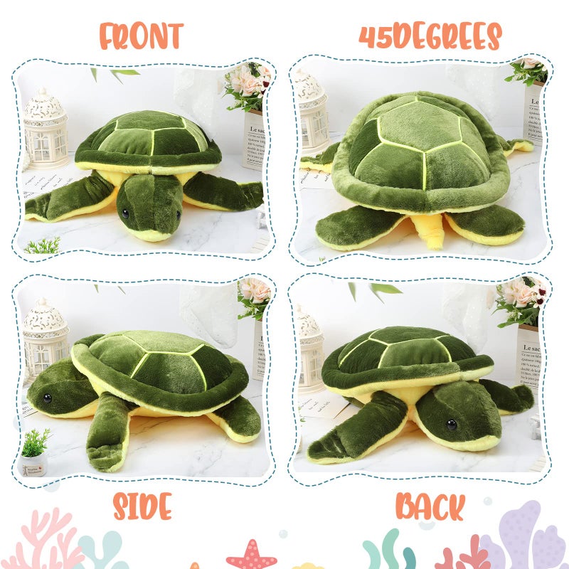 Civaner Soft Plush Sea Turtle Stuffed Animals  Plush Pillow Toys  Giant Stuffed Turtle  Tortoise Plush Toys Doll Birthday Graduation Nurse's Teacher's Day's Gifts for Girls Boys Girlfriend(30 Inches) - Image 5