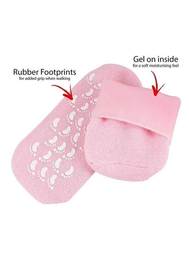 KREZON KREZON Silicone Gel Moisturizing Ultra-Soft Spa Socks For Repair Dry Cracked Feet And Ankles, Skincare, Footful Beauty, Spa Moisturizing Gel Socks,Spa Socks for cracked heels,Spa Gel Socks(1 pair) - Image 4