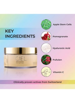 CIEL Anti Aging Night Mask Cream For Nourished Smooth And Youthful Skin Collagen Boost Wrinkle Minimiser 100 Gm 100% Vegan For Face  - Image 4