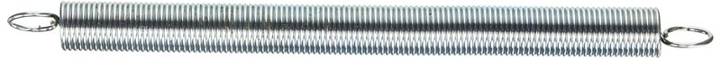 PrimeLine SP 9674 Extension Spring Spring Steel Construction NickelPlated Finish 0062 GA x 58 In x 812 In Closed Single Loop Single Pack