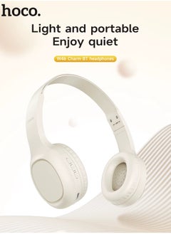 hoco. HOCO W46 Wireless Bluetooth 5.3  & wired Headphone 40MM Speaker Music Earphone For Sports Gaming Folding Design Easy to Carry Headset for Android and IOS Supports BT and AUX playback modes Compatible with Mobile Phones, Tablets, Laptop and Computer  - Image 2