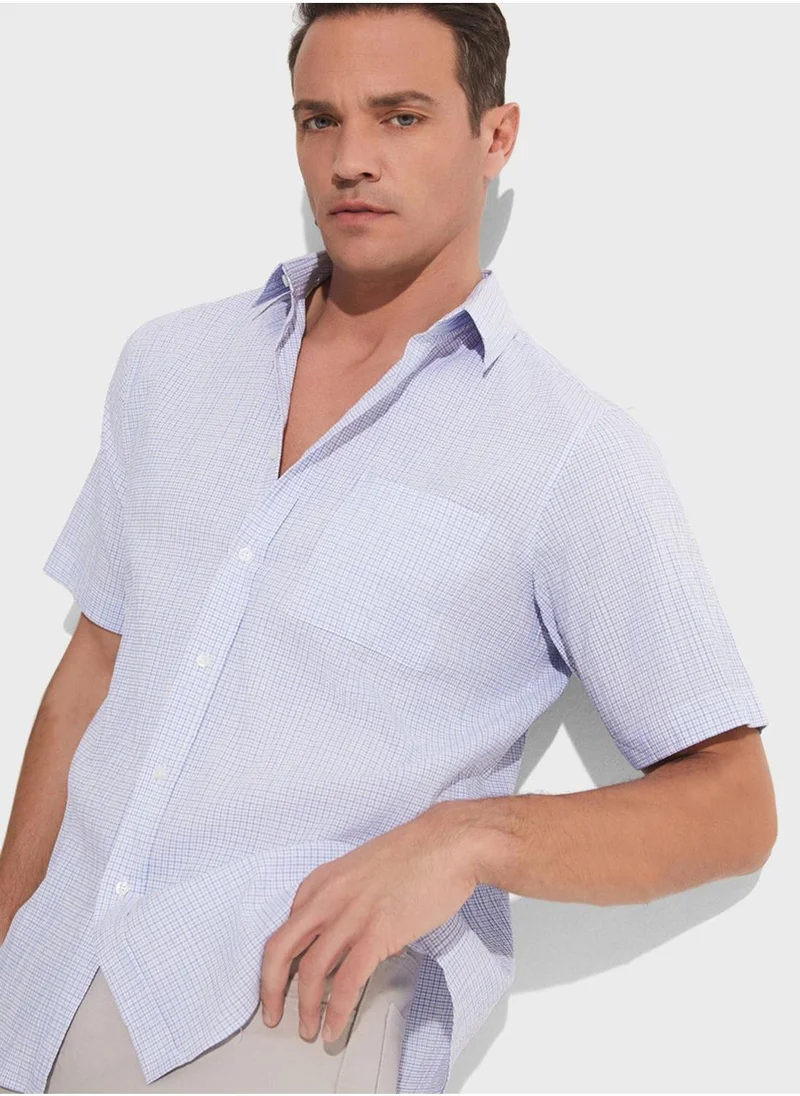 جون Checked Regualr Fit Shirt