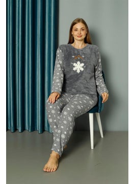 Happy City Season 2023/2024 Fall/Winter Women's Round Neck Snowflake Patterned Plus Size Fleece Pajama Set 34001 - pzsku/Z7F0A7D68971289D052C2Z/45/_/1733941173/8de1b747-20dc-4104-b073-a0a21ab0722d