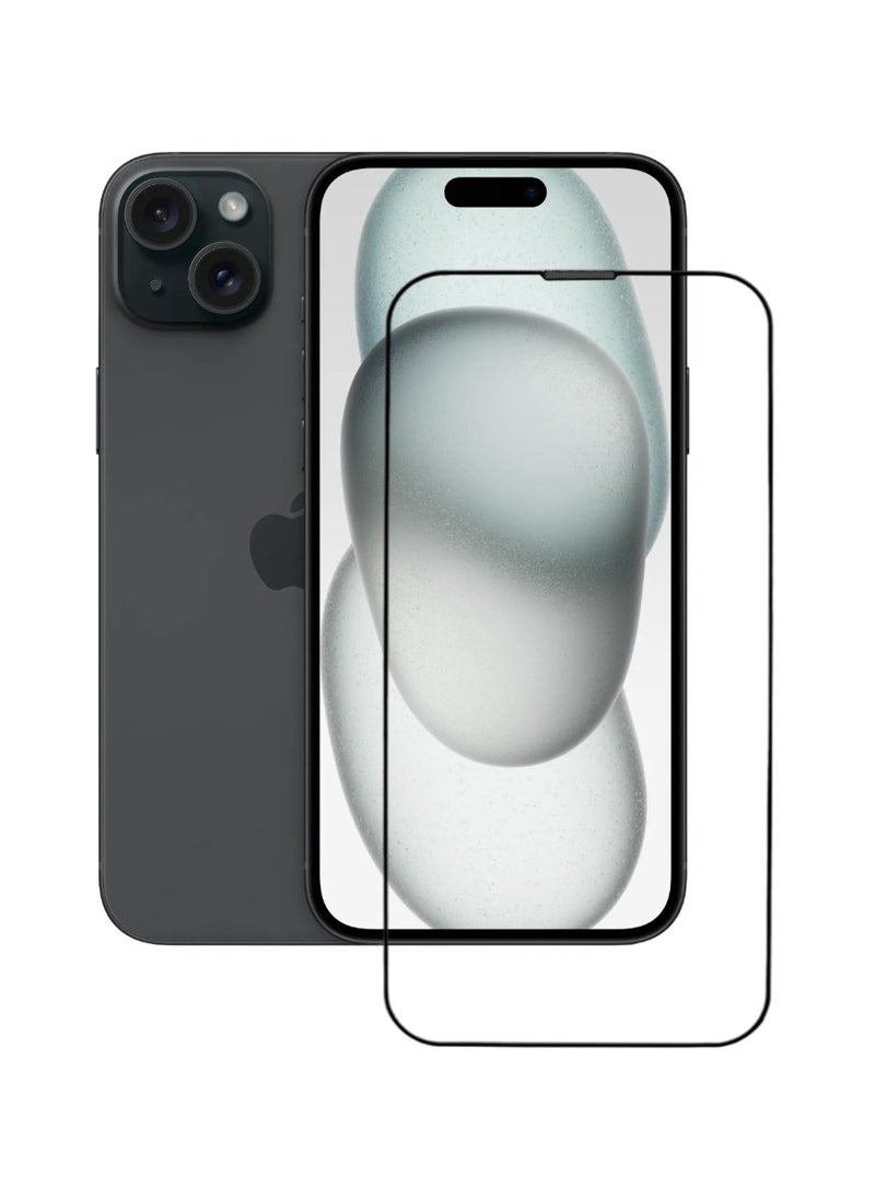 ACLIX Antistatic ESD Dustproof Premium Quality High Definition Tempered Glass Screen Protector Designed For  iPhone 15 Plus - Image 1