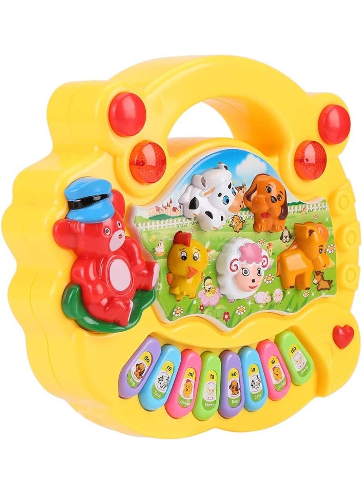 Musical Educational Piano Toy, Baby Animal Farm Piano for Kids Over 3 Years Old - Interactive Sound Keys & 4 Modes Conversion - Environmentally Friend - Image 5