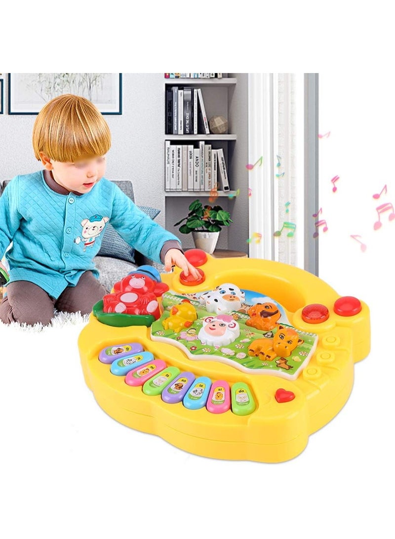 Musical Educational Piano Toy, Baby Animal Farm Piano for Kids Over 3 Years Old - Interactive Sound Keys & 4 Modes Conversion - Environmentally Friend - Image 2