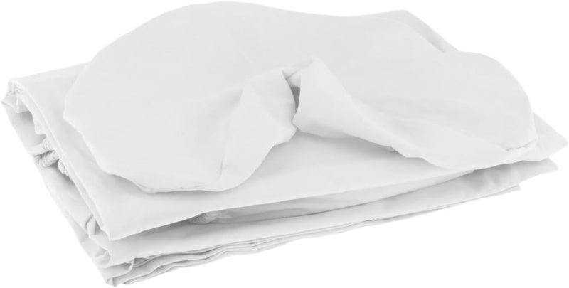 predolo 3X Massage Table Sheet Set Massage Sheet Soft Lightweight SPA Bed Pillowcase Beauty Bed Cover for SPA Salon, White - Image 1