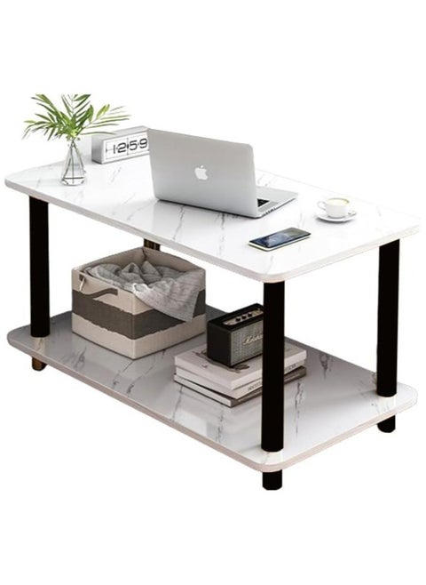 2 Tier Living Room End Table Boho Side Table with Storage Shelf Nightstand Bedside Table Sofa Table for Small Spaces Bedroom Living Room Entryway Farmhouse Easy Assembly